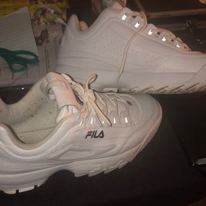 Fila Men’s Disruptors II Premium Shoes, White